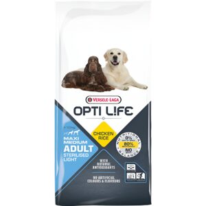 Opti Life Adult Light Medium & Maxi Chicken & Rice Ξηρά Τροφή Σκύλου 12.5kg